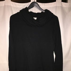 Long sleeved tunic with cowl neck